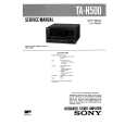 SONY TAH500 Service Manual cover photo