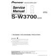 PIONEER S-W3700/XJC/E Service Manual cover photo