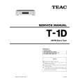 TEAC T-1D Service Manual cover photo