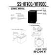 SONY SSH1700 Service Manual cover photo
