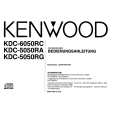 KENWOOD KDC-6050RC Owner's Manual cover photo