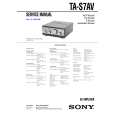 SONY TAS7AV Service Manual cover photo