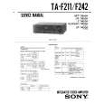 SONY TA-F211 Service Manual cover photo