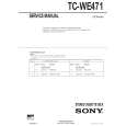 SONY TCWE471 Service Manual cover photo