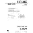 SONY LBTS3000 Service Manual cover photo