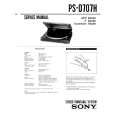 SONY PS-D707H Service Manual cover photo