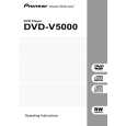 PIONEER DVD-V5000 Owner's Manual cover photo