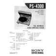 SONY PS4300 Service Manual cover photo