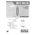 SONY WB57/G Service Manual cover photo