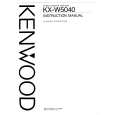 KENWOOD KX-W5040 Owner's Manual cover photo