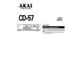 AKAI CD-57 Owner's Manual cover photo