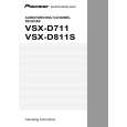 PIONEER VSX-D811S/KCXJI Owner's Manual cover photo