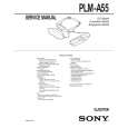SONY PLMA55 Owner's Manual cover photo