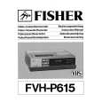 FISHER FVHP615 Owner's Manual cover photo