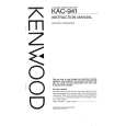 KENWOOD KAC-941 Owner's Manual cover photo