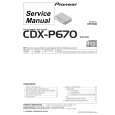 PIONEER CDXP670 Service Manual cover photo