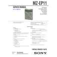 SONY MZEP11 Owner's Manual cover photo