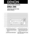 DENON DRA295 Owner's Manual cover photo