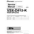 PIONEER VSXD412K Service Manual cover photo