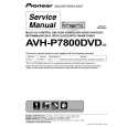 PIONEER AVH-P7800DVD/UC Service Manual cover photo