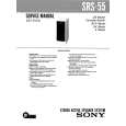 SONY SRS550 Service Manual cover photo
