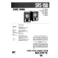 SONY SRS150 Service Manual cover photo
