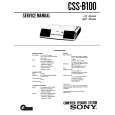 SONY CSS-B100 Service Manual cover photo