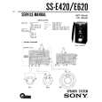 SONY SSE420 Service Manual cover photo