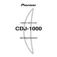PIONEER CDJ-1000/KUC Owner's Manual cover photo