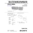 SONY SSRS370 Service Manual cover photo