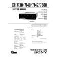 SONY XR7600 Service Manual cover photo