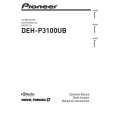 PIONEER DEH-P3100UB/XS/UC Owner's Manual cover photo