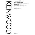 KENWOOD KA-4050R Owner's Manual cover photo