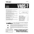 TEAC VRDS7 Owner's Manual cover photo