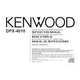 KENWOOD DPX4010 Owner's Manual cover photo