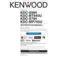 KENWOOD KDC-MP745U Owner's Manual cover photo