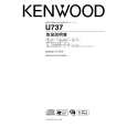 KENWOOD U737 Owner's Manual cover photo