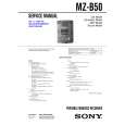 SONY MZB50 Service Manual cover photo