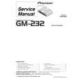 PIONEER GM-232/X1H/EW Service Manual cover photo
