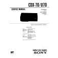 SONY CDX70 Service Manual cover photo