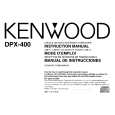 KENWOOD DPX400 Owner's Manual cover photo