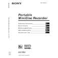 SONY MZR50 Owner's Manual cover photo