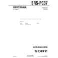 SONY SRSPC37 Service Manual cover photo