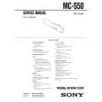 SONY MCS50 Service Manual cover photo