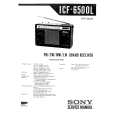 SONY ICF6500L Service Manual cover photo