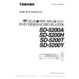 TOSHIBA SD5200A Service Manual cover photo