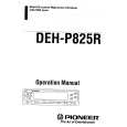 PIONEER DEH-P825R Owner's Manual cover photo