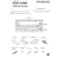 KENWOOD KDCX769 Service Manual cover photo