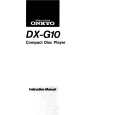 ONKYO DXG10 Owner's Manual cover photo