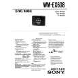 SONY WM-EX608 Service Manual cover photo